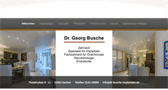 Desktop Screenshot of dr-busche-implantate.de