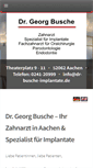 Mobile Screenshot of dr-busche-implantate.de